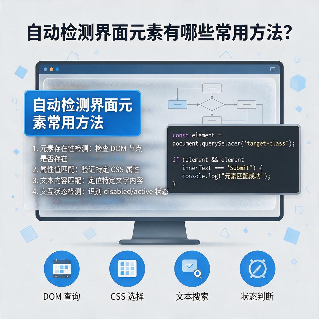 自动检测界面元素有哪些常用方法？