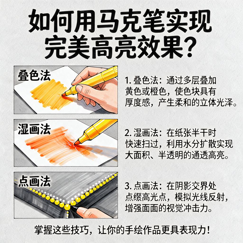 如何用马克笔实现完美高亮效果?