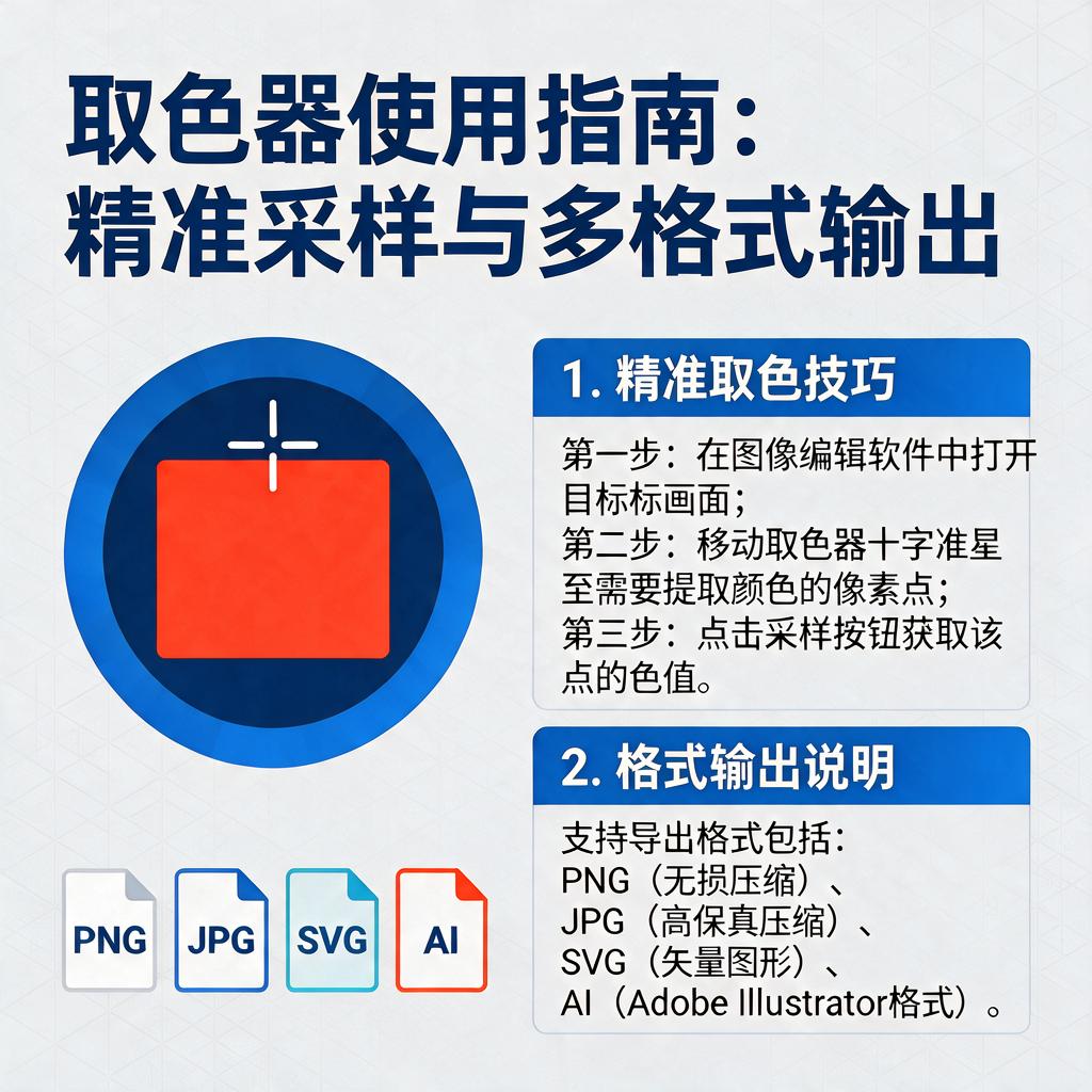取色器怎么使用才能精准取色并输出多种格式?