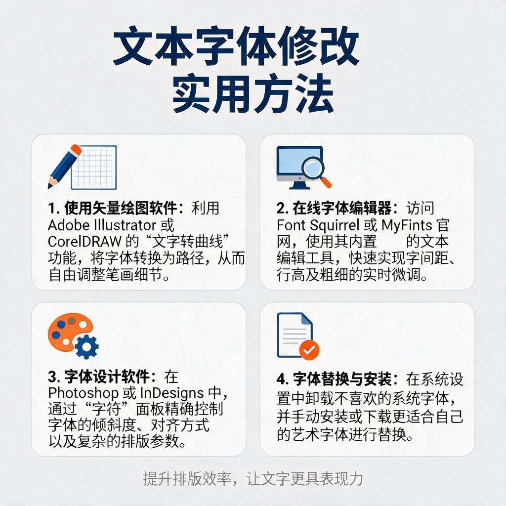 文本字体修改有哪些实用方法？