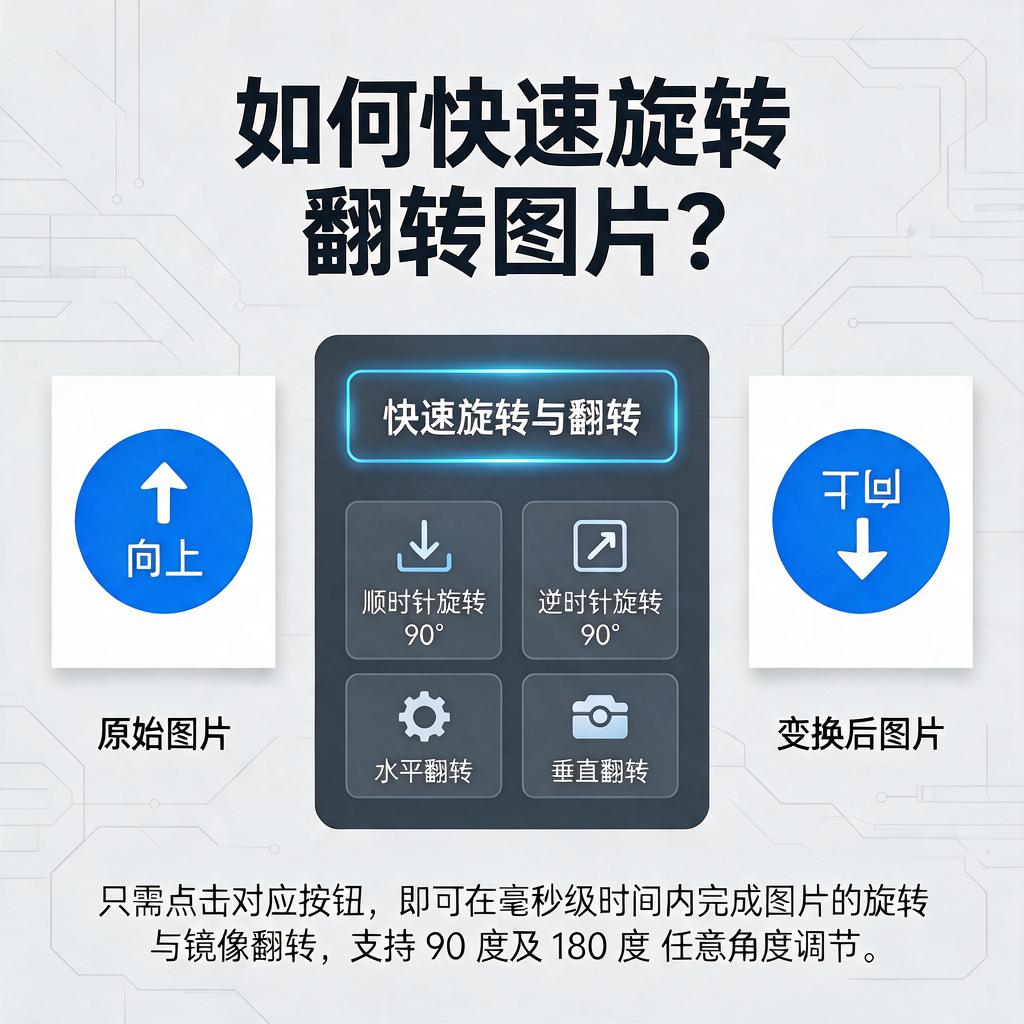 如何快速旋转翻转图片？