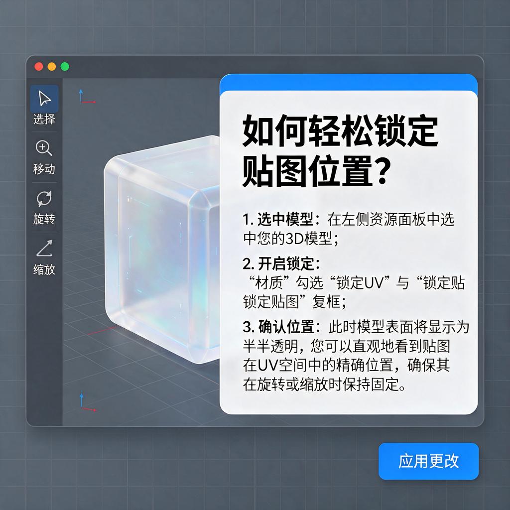 如何轻松锁定贴图位置?