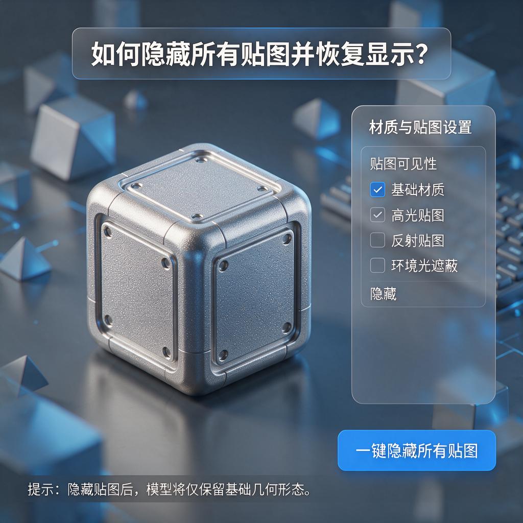 如何隐藏所有贴图并恢复显示?