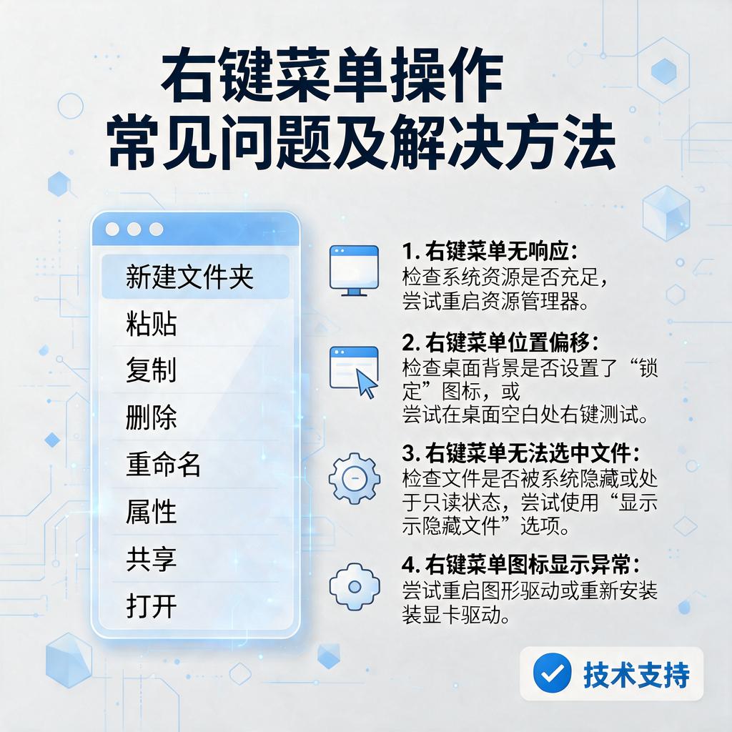 右键菜单操作常见问题及解决方法有哪些？