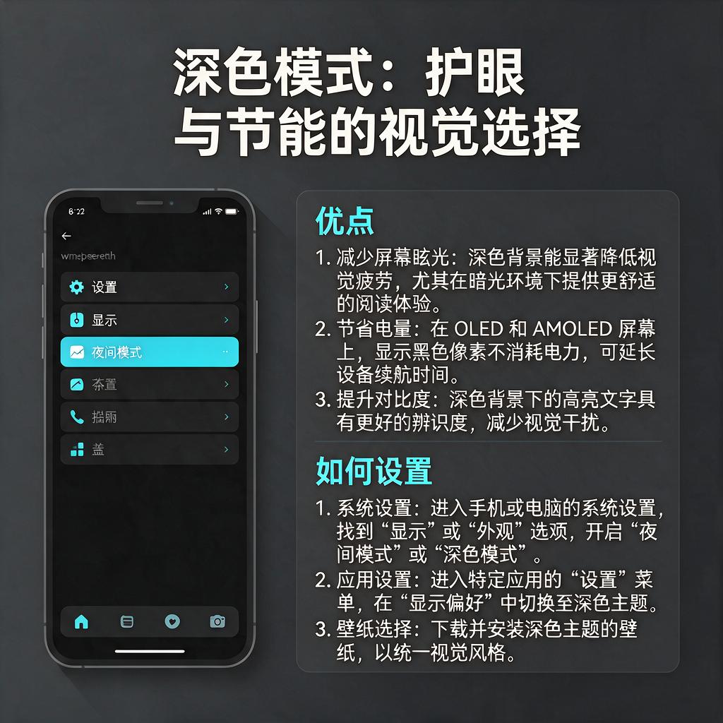 深色模式主题有哪些优点及如何设置？