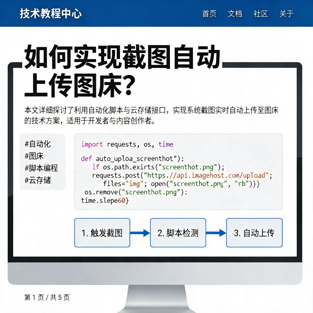 如何实现截图自动上传图床？