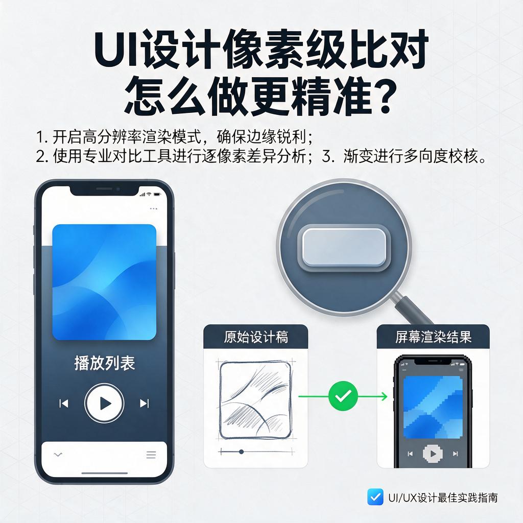 UI设计像素级比对怎么做更精准?