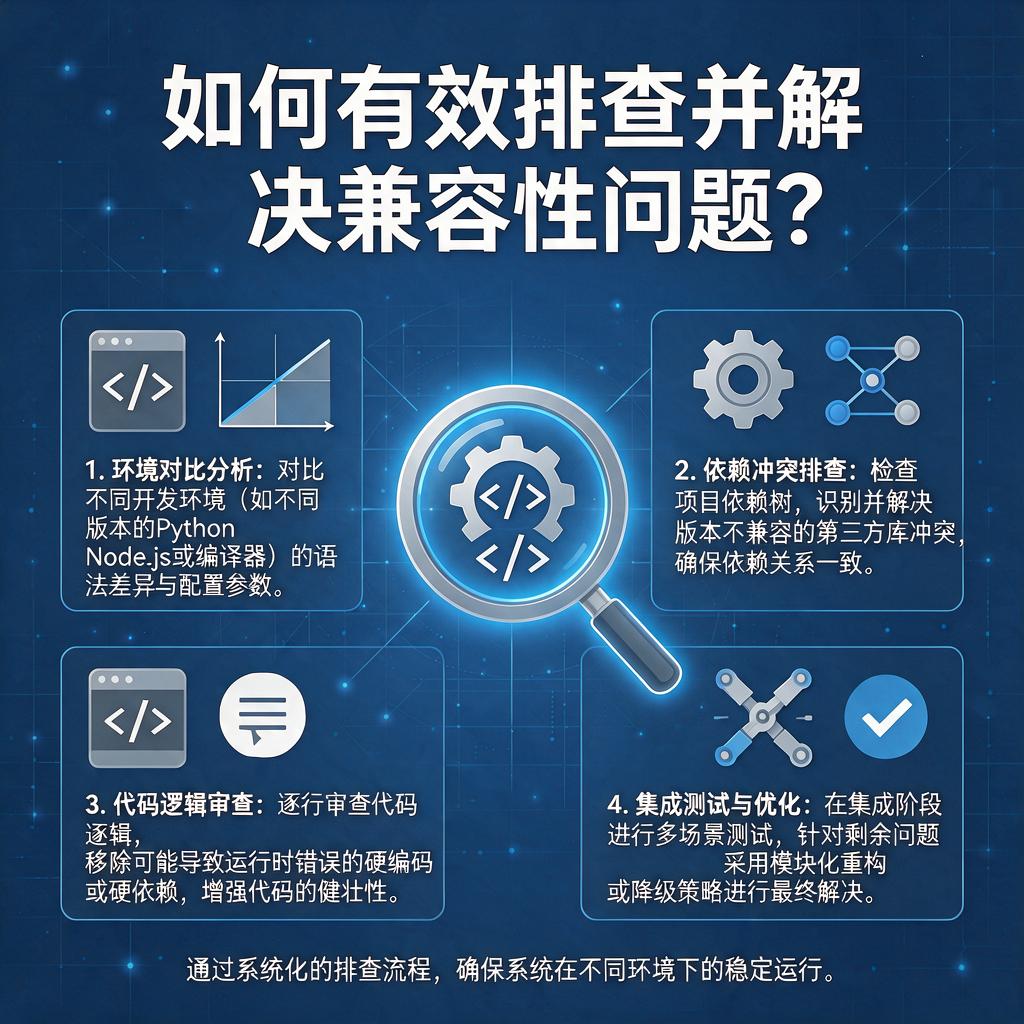 如何有效排查并解决兼容性问题？