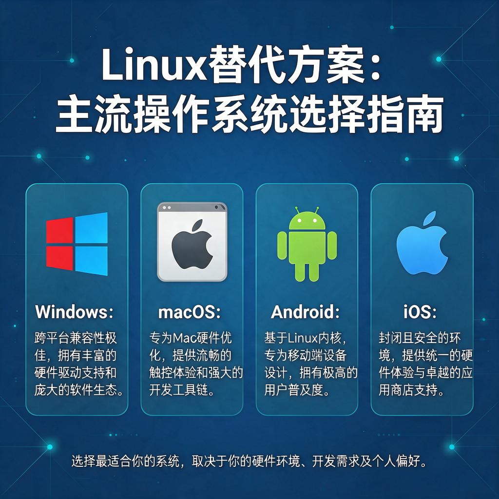 Linux替代方案有哪些操作系统可供选择?
