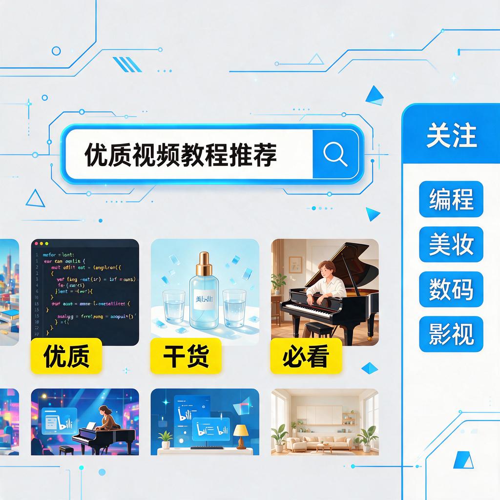 如何在B站找到优质的视频教程推荐？