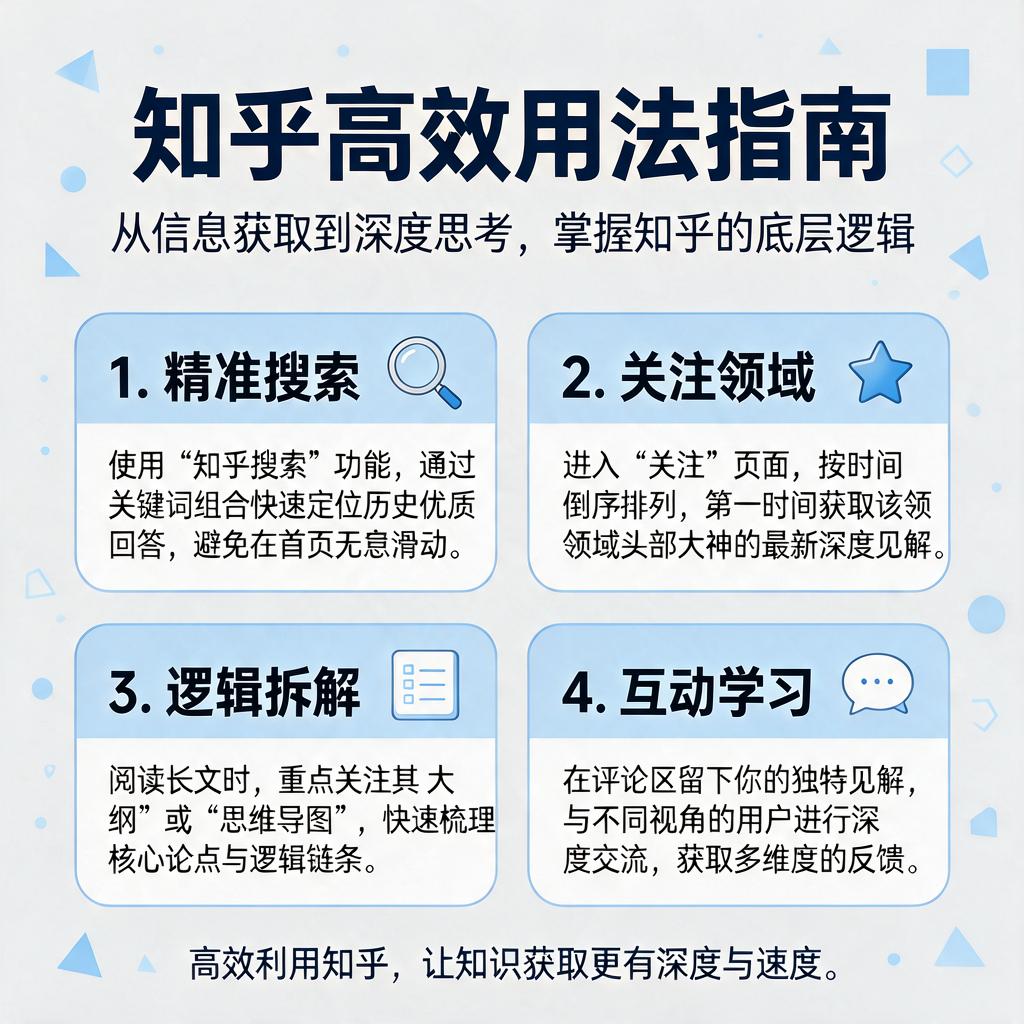 知乎高效用法有哪些实用技巧？