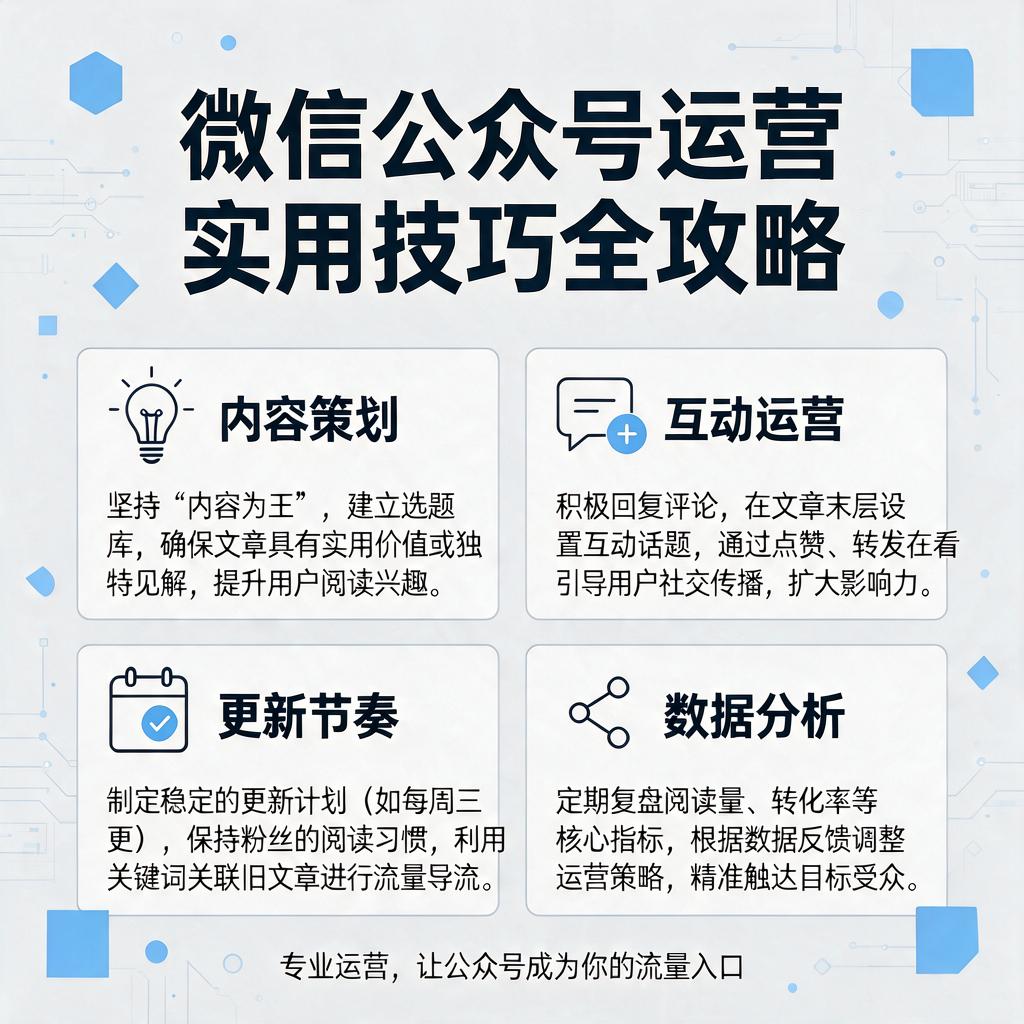 微信公众号运营有哪些实用技巧？