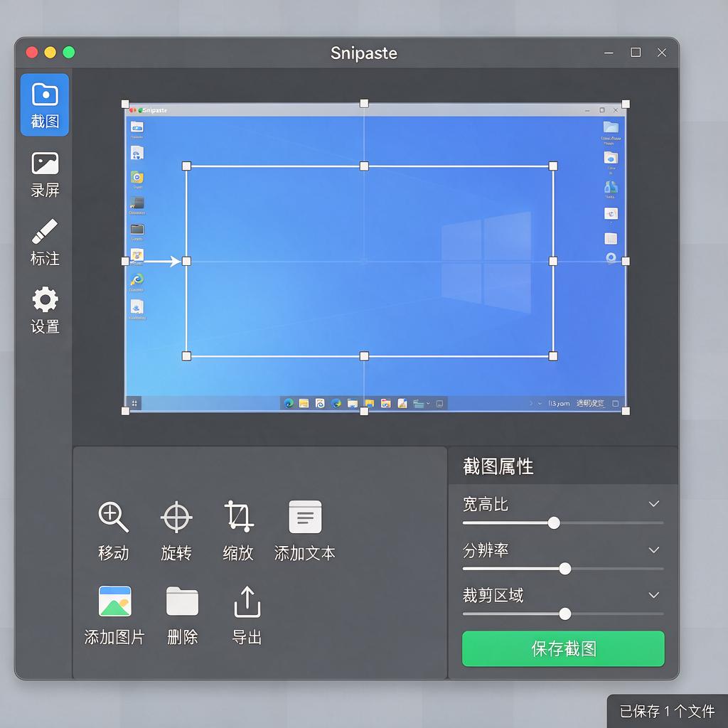 Snipaste窗口截图怎么使用及编辑保存?