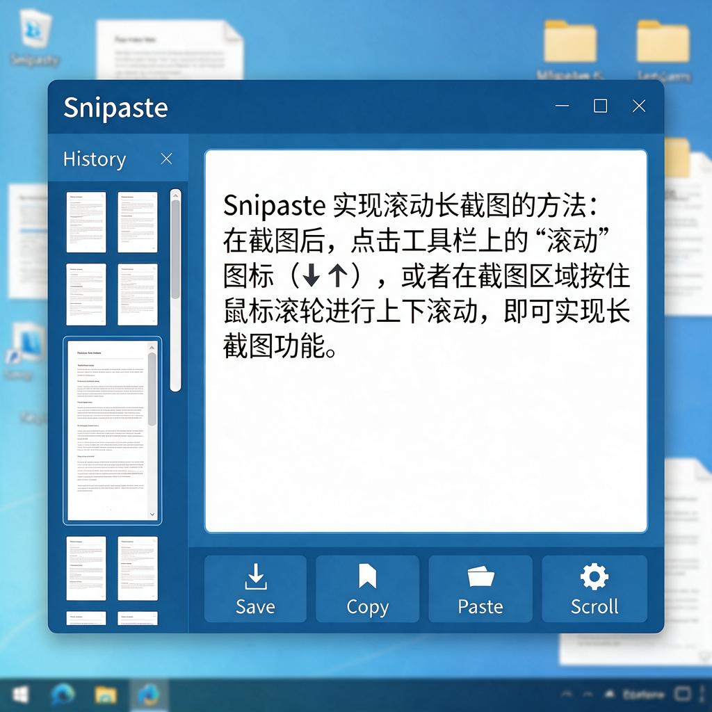 Snipaste如何实现滚动长截图？