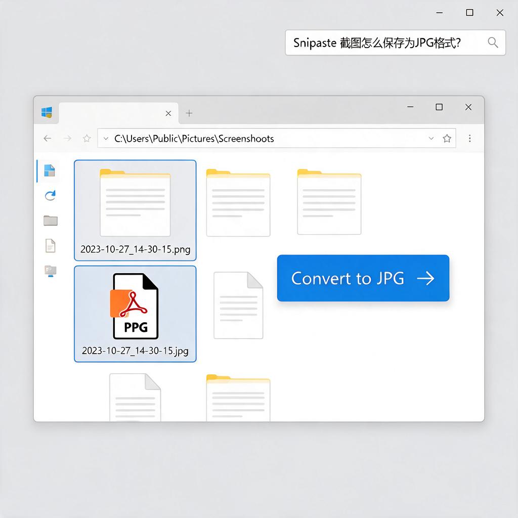 Snipaste截图怎么保存为JPG格式?