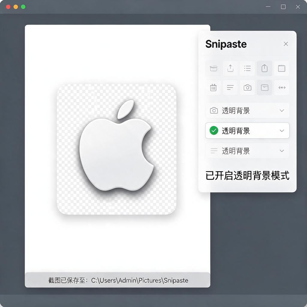 Snipaste如何实现透明背景截图?