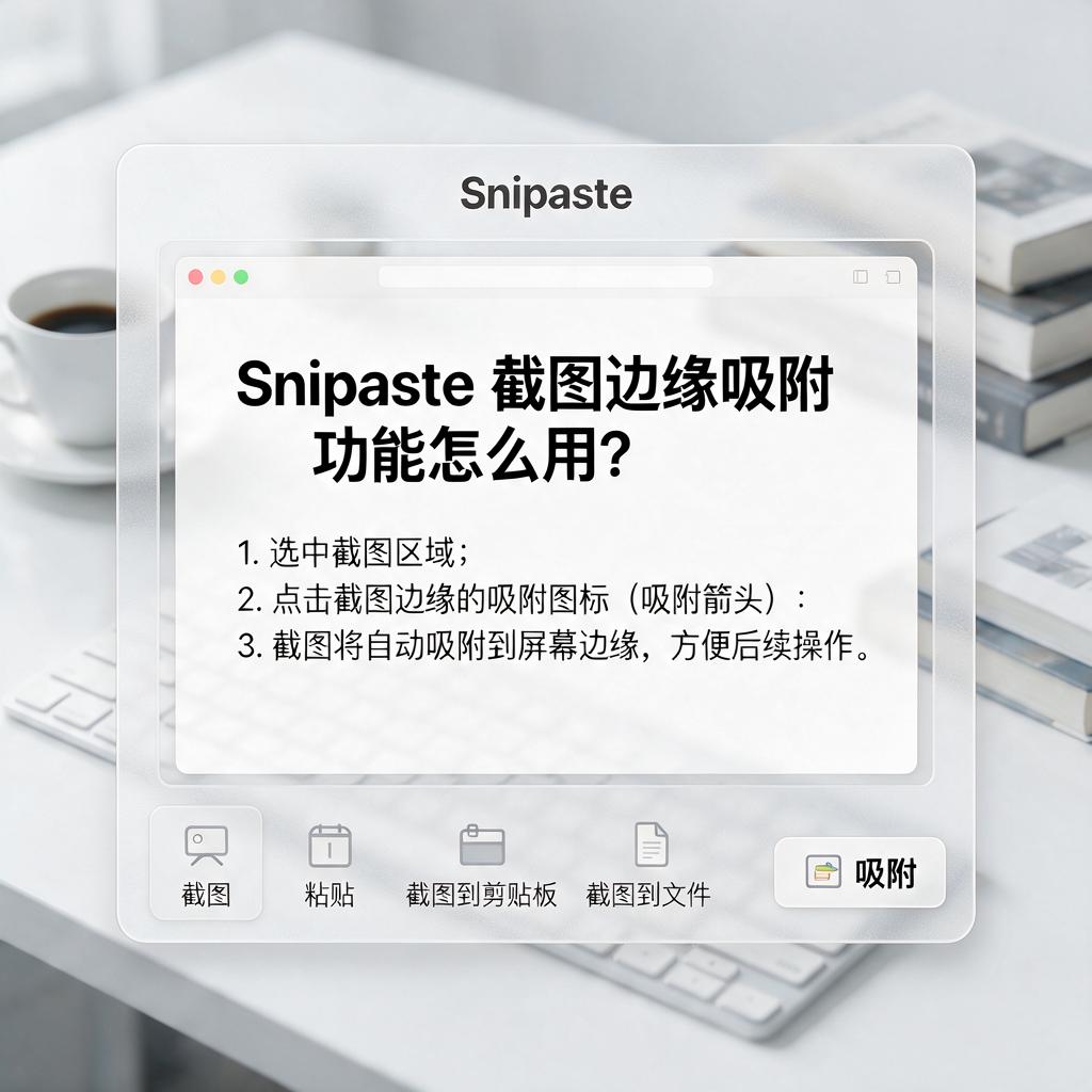 Snipaste截图边缘吸附功能怎么用？