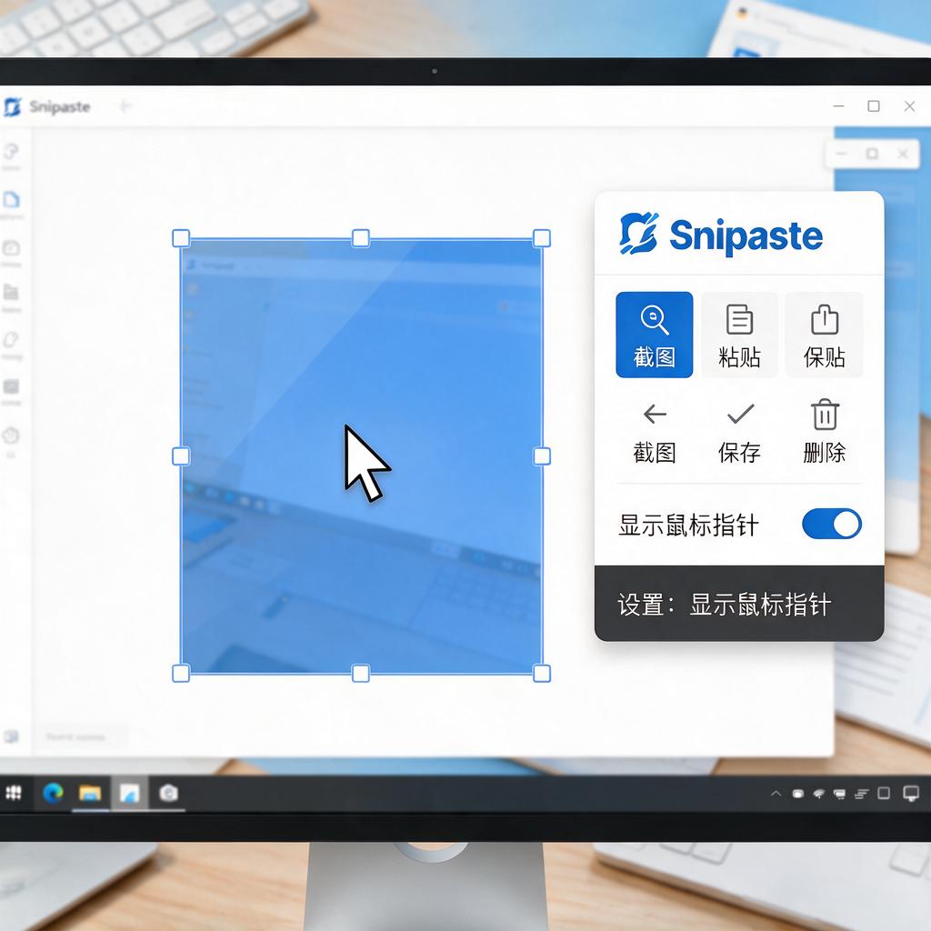Snipaste截图如何包含鼠标指针？