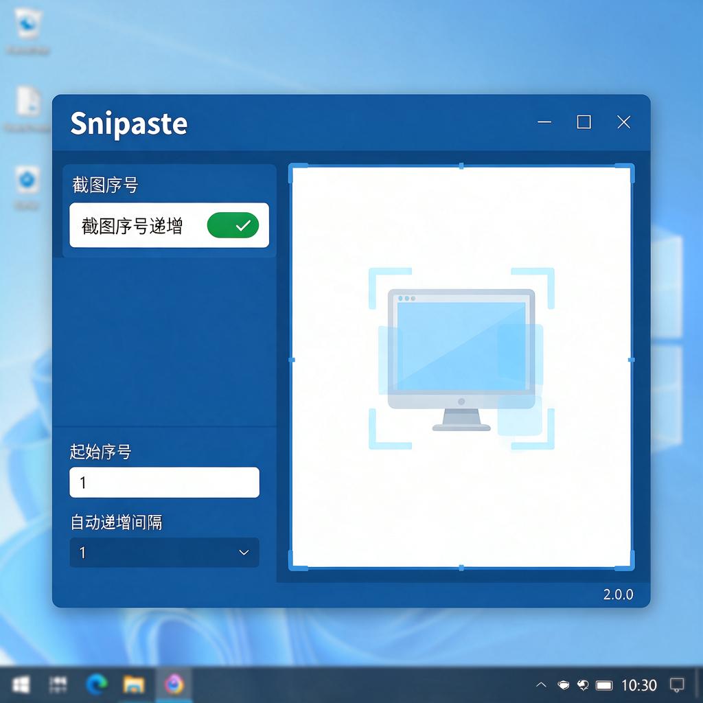 如何在Snipaste中实现截图序号递增？