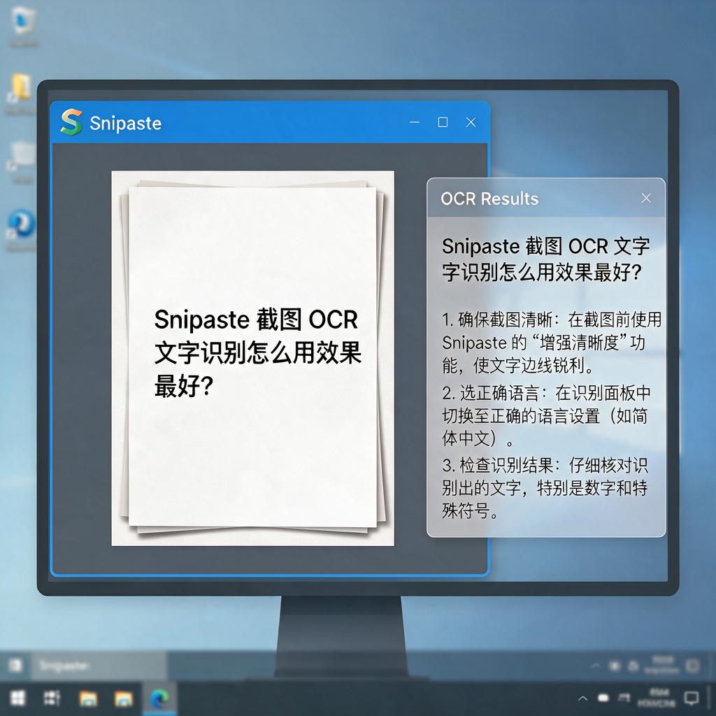 Snipaste截图OCR文字识别怎么用效果最好?