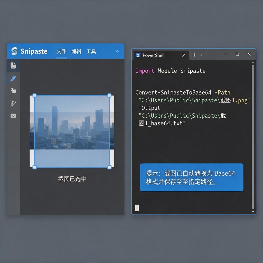 Snipaste截图如何快速转为Base64编码？