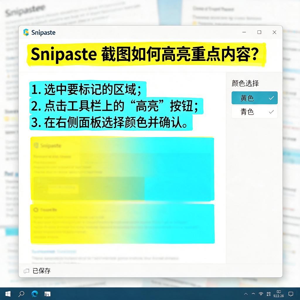 Snipaste截图如何高亮重点内容?