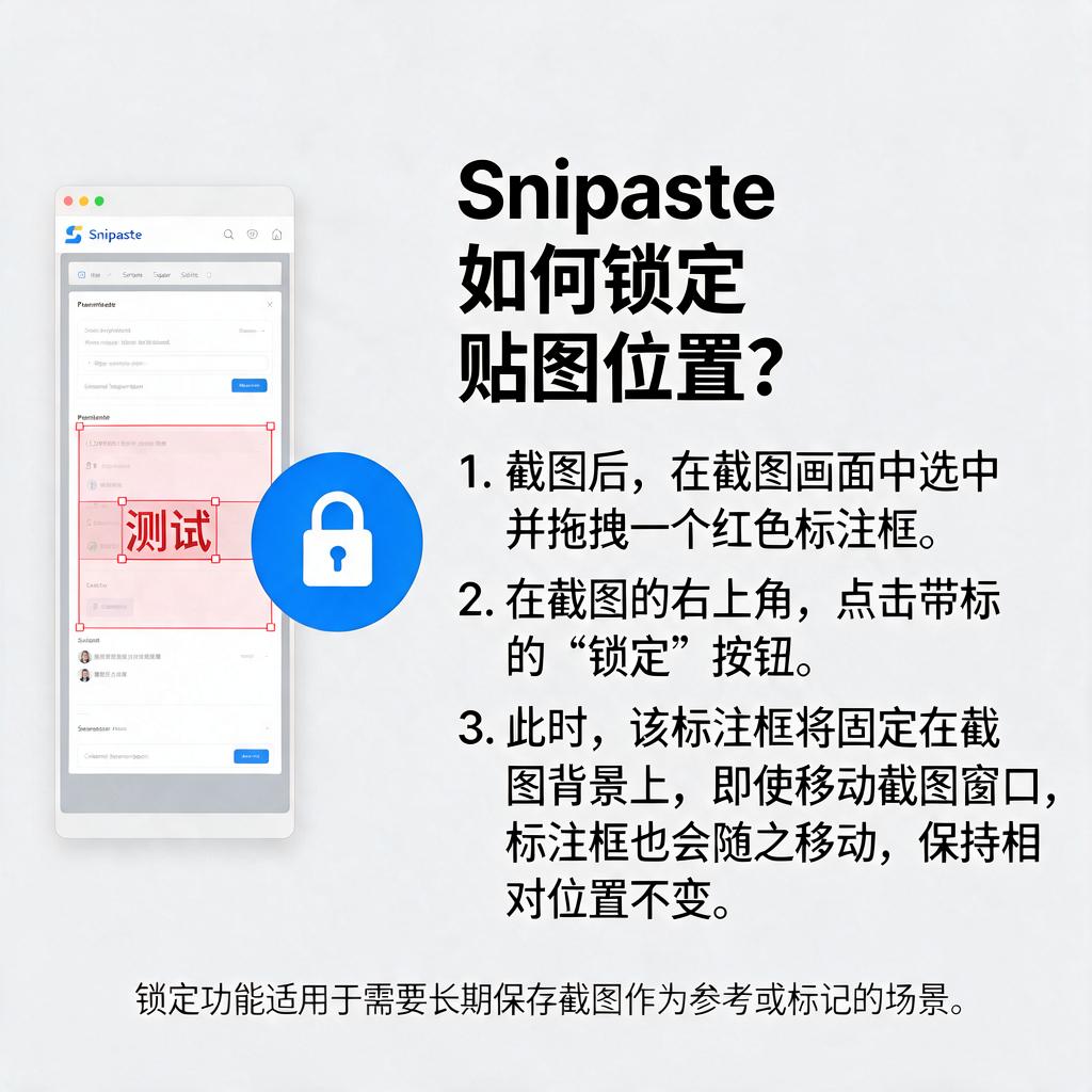 Snipaste如何锁定贴图位置?