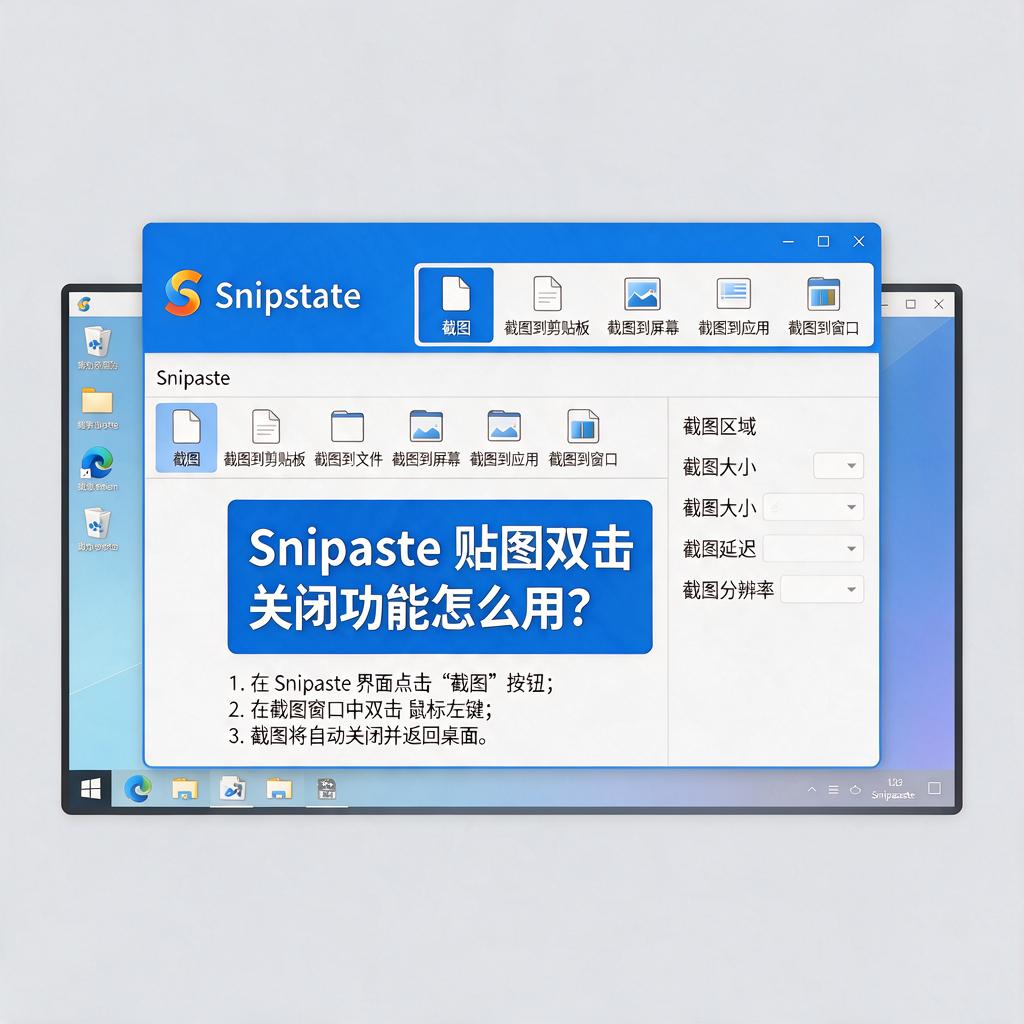 Snipaste贴图双击关闭功能怎么用？