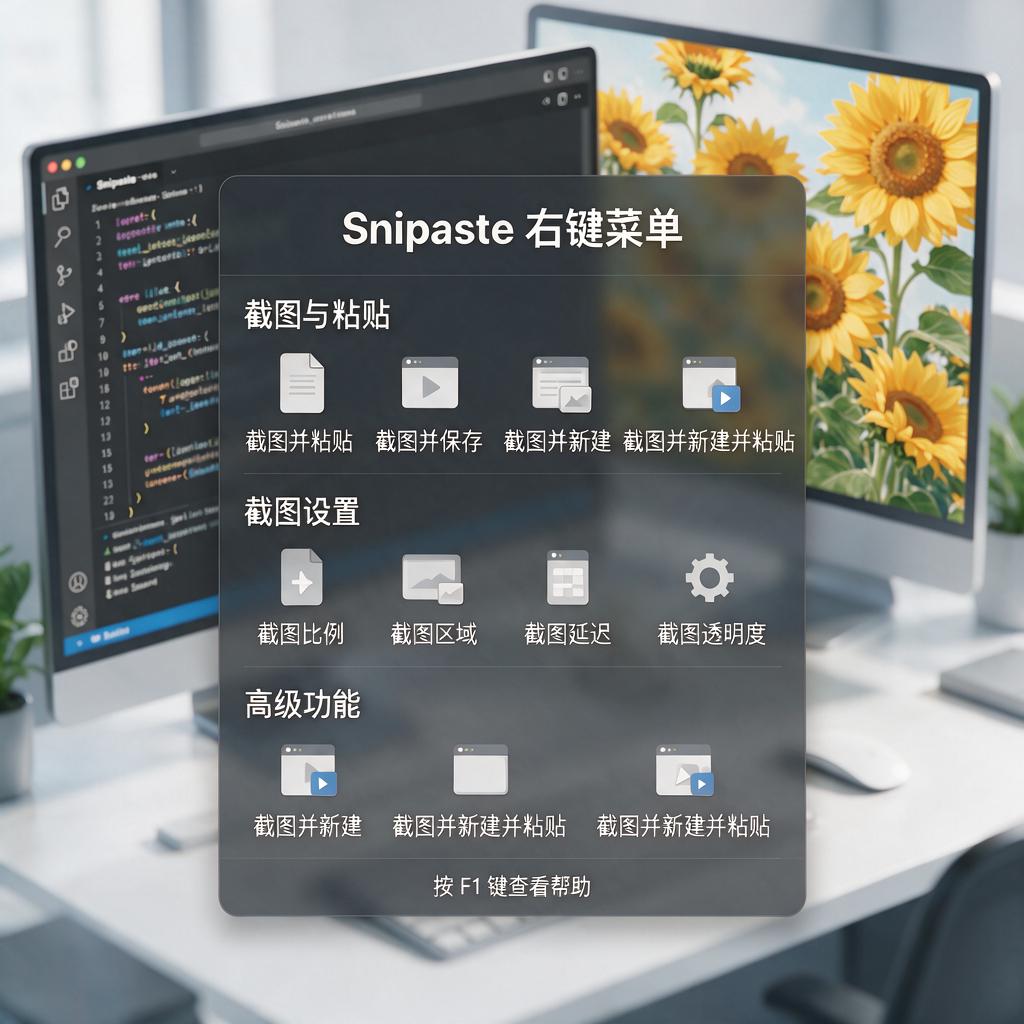 Snipaste贴图右键菜单有哪些功能及使用方法？