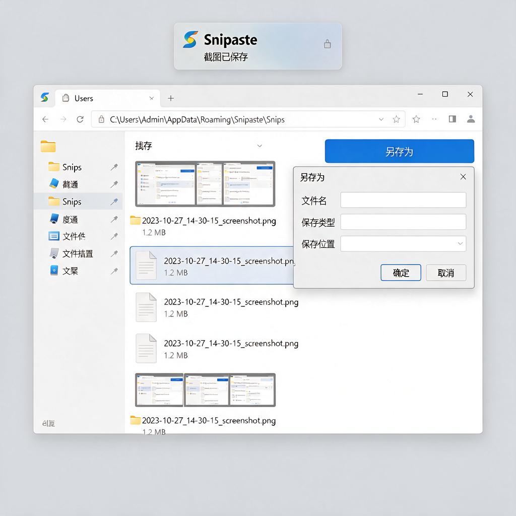 Snipaste贴图如何另存为文件？