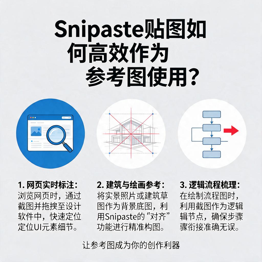 Snipaste贴图如何高效作为参考图使用？