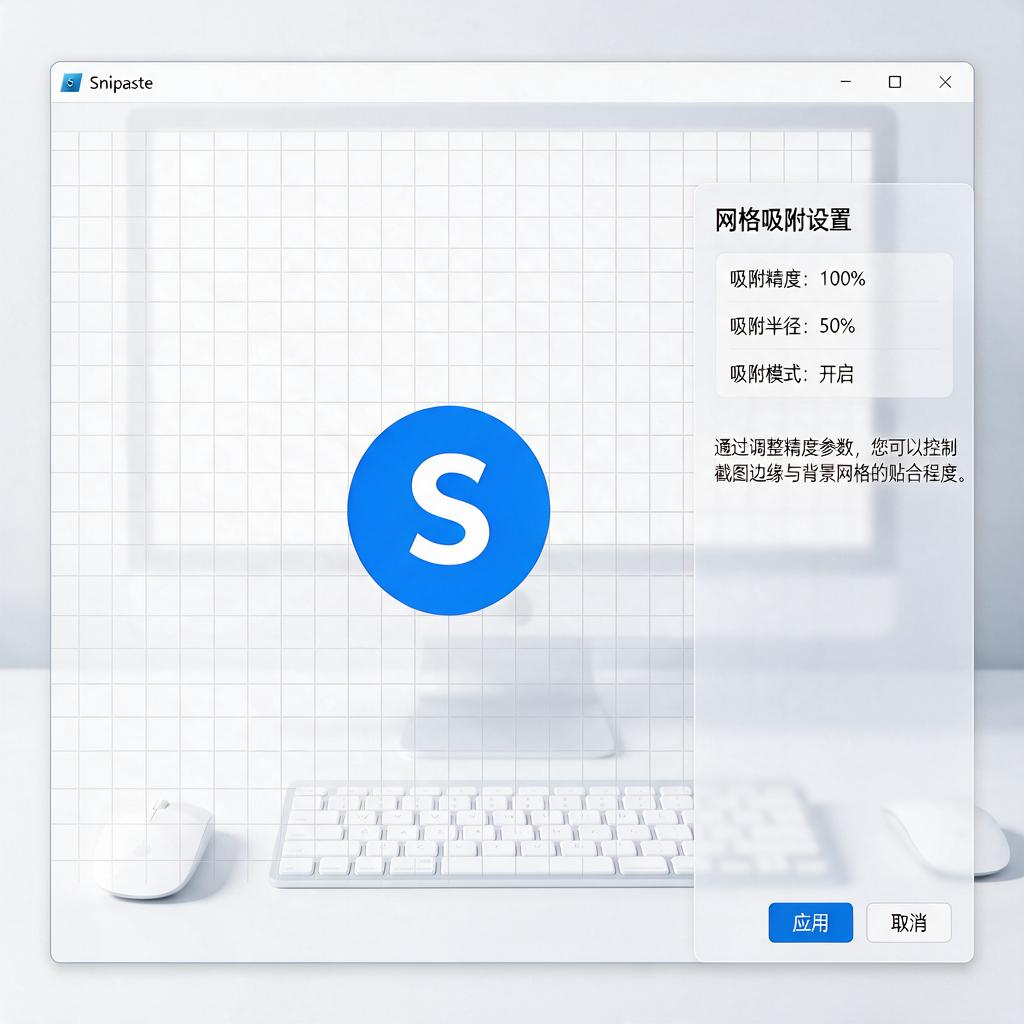 Snipaste贴图网格吸附怎么使用和调整精度？