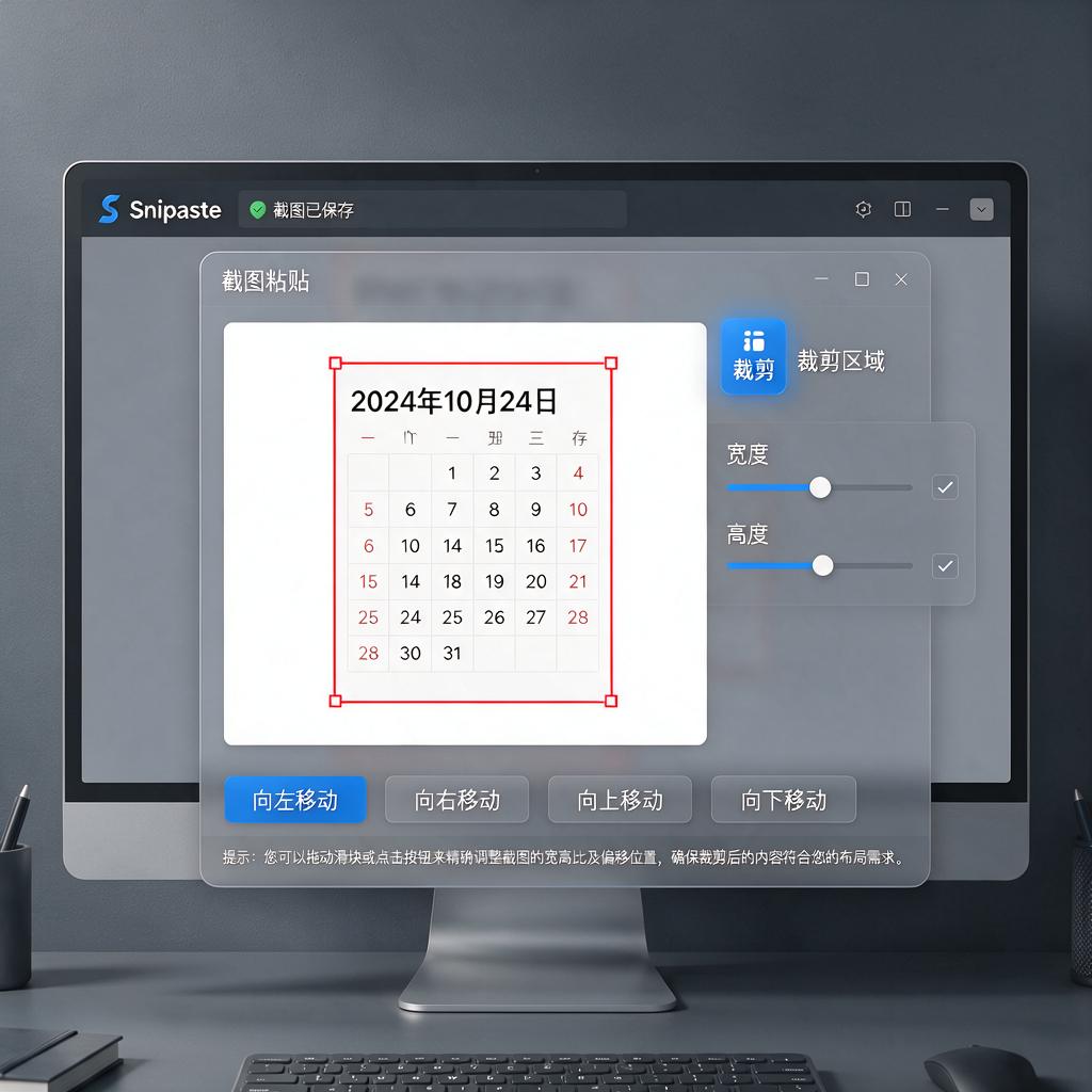 Snipaste贴图裁剪区域如何操作与调整?