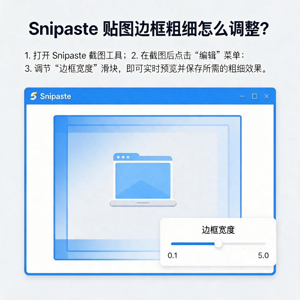 Snipaste贴图边框粗细怎么调整？