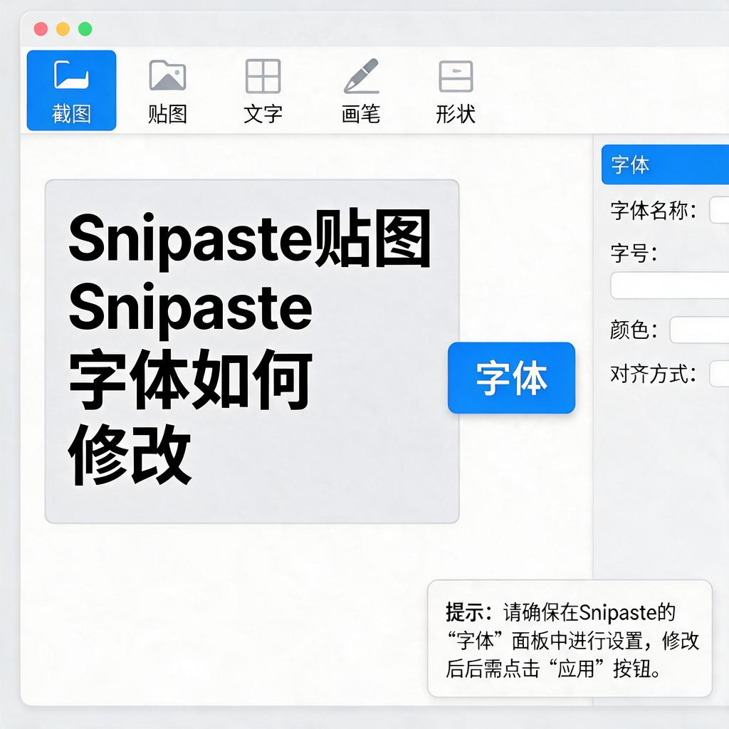 Snipaste贴图字体如何修改? Snipaste贴图字体如何修改?
