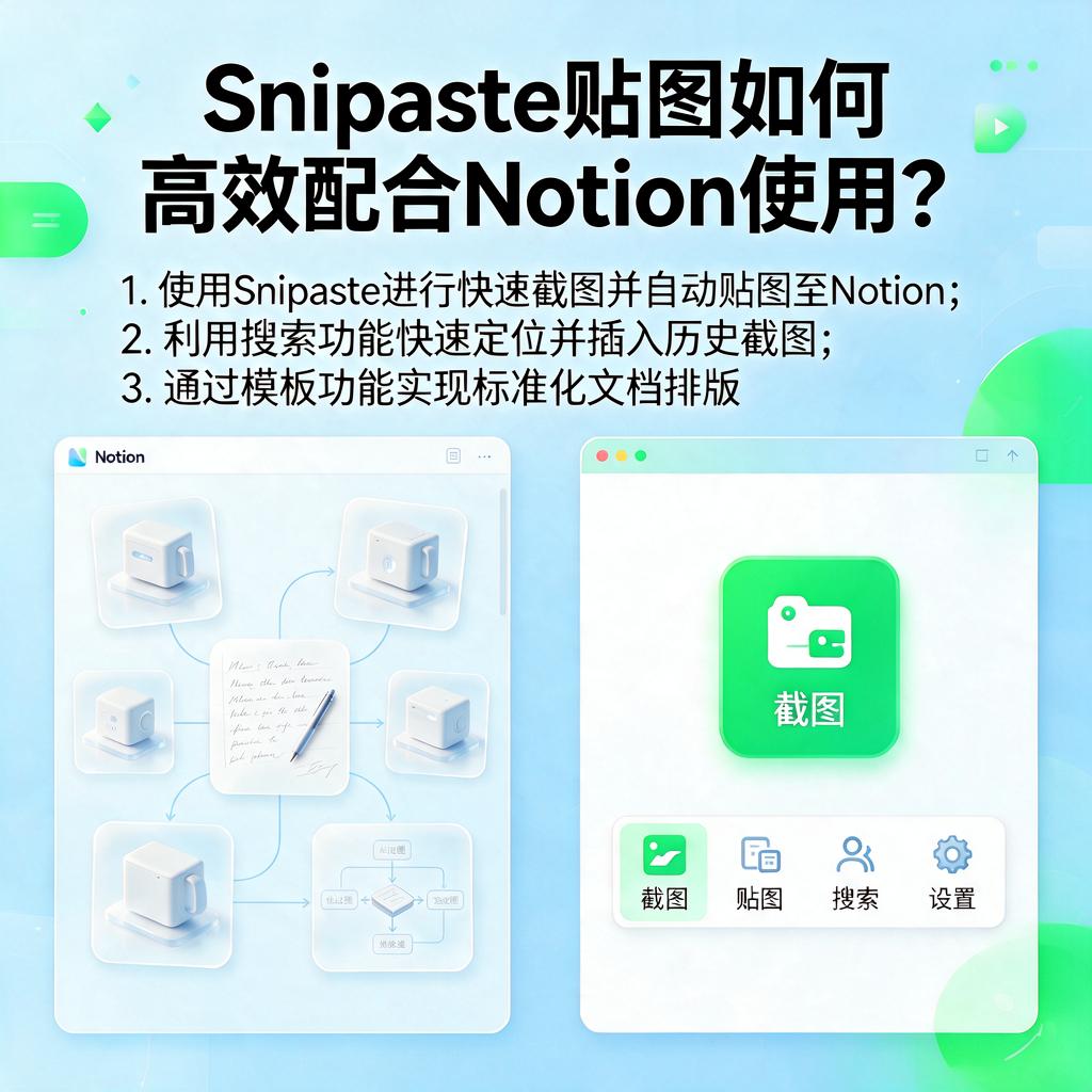 Snipaste贴图如何高效配合Notion使用?