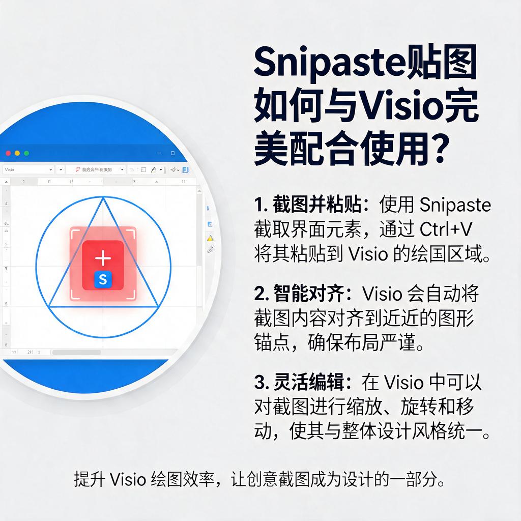 Snipaste贴图如何与Visio完美配合使用?