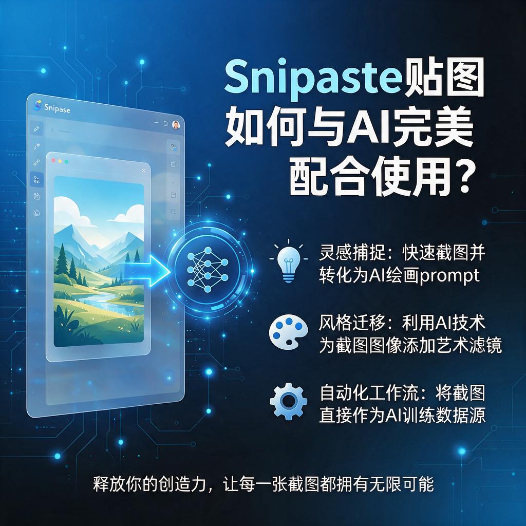 Snipaste贴图如何与AI完美配合使用?