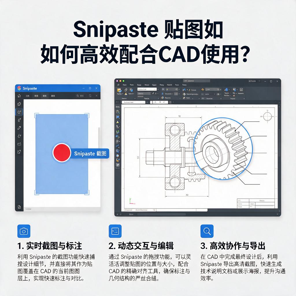 Snipaste贴图如何高效配合CAD使用?