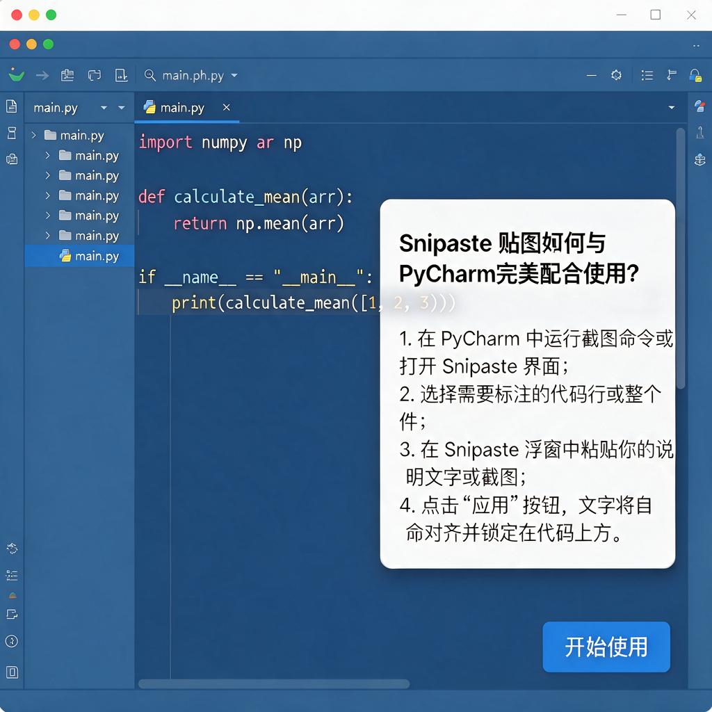 Snipaste贴图如何与PyCharm完美配合使用?