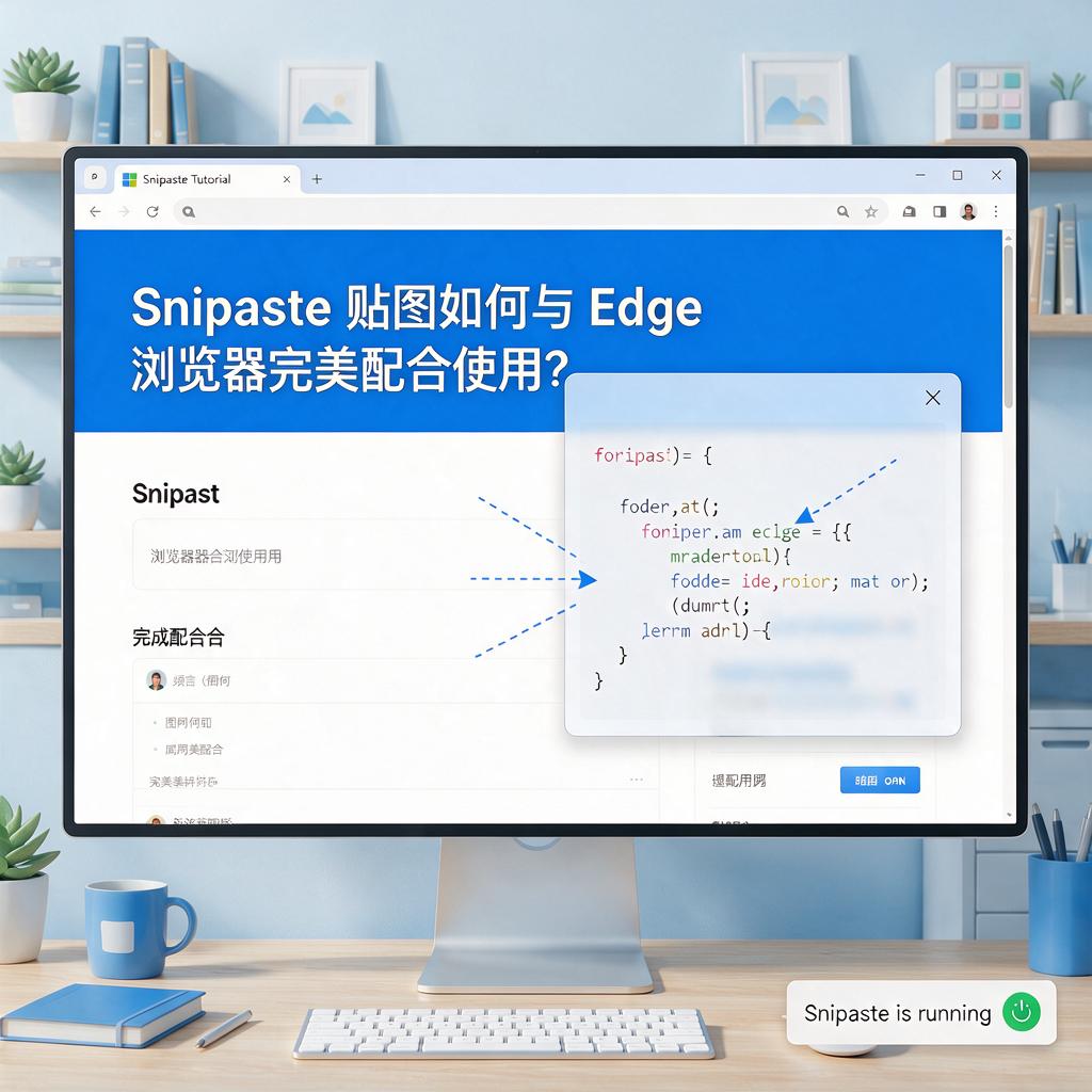 Snipaste贴图如何与Edge浏览器完美配合使用?