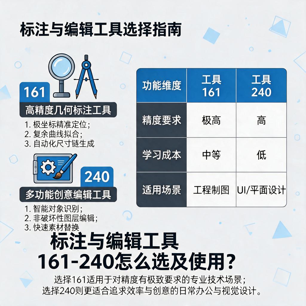 标注与编辑工具161-240怎么选及使用?