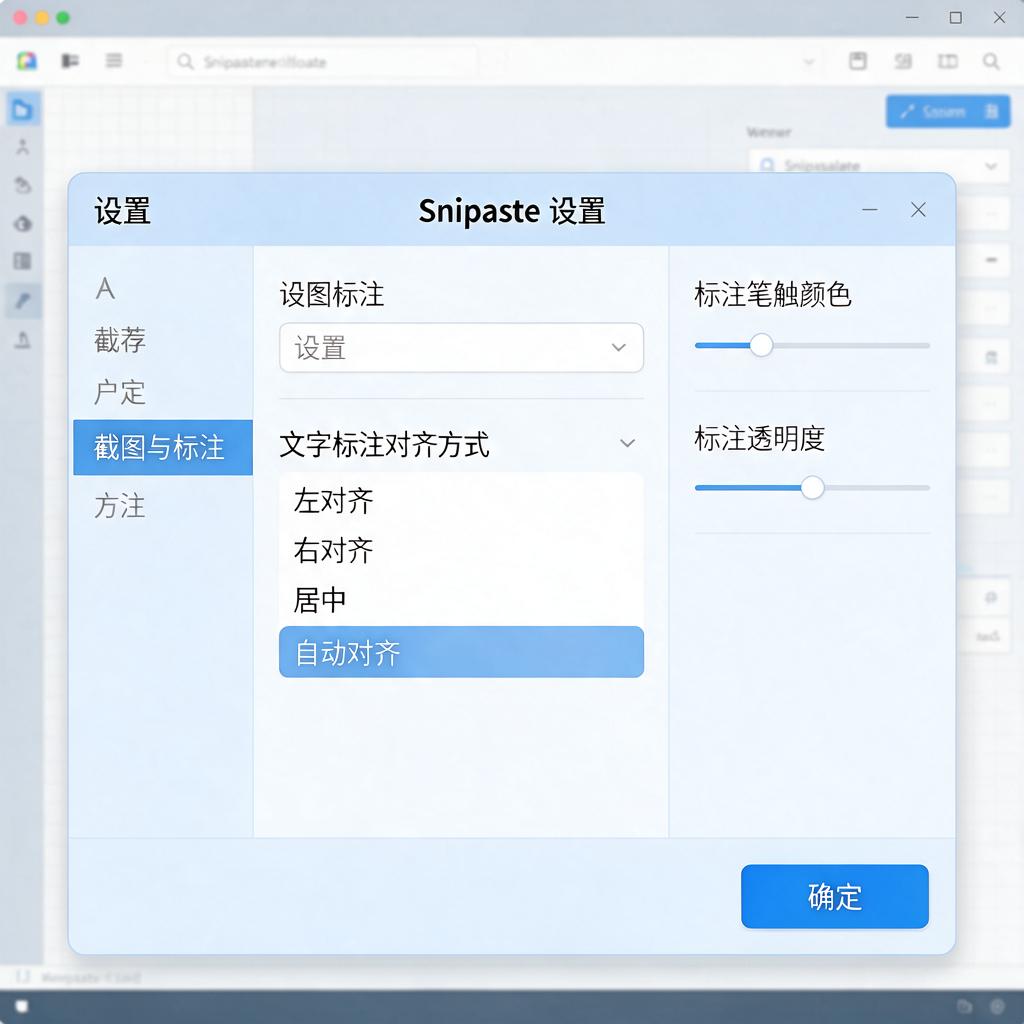 Snipaste文字标注对齐方式怎么设置？