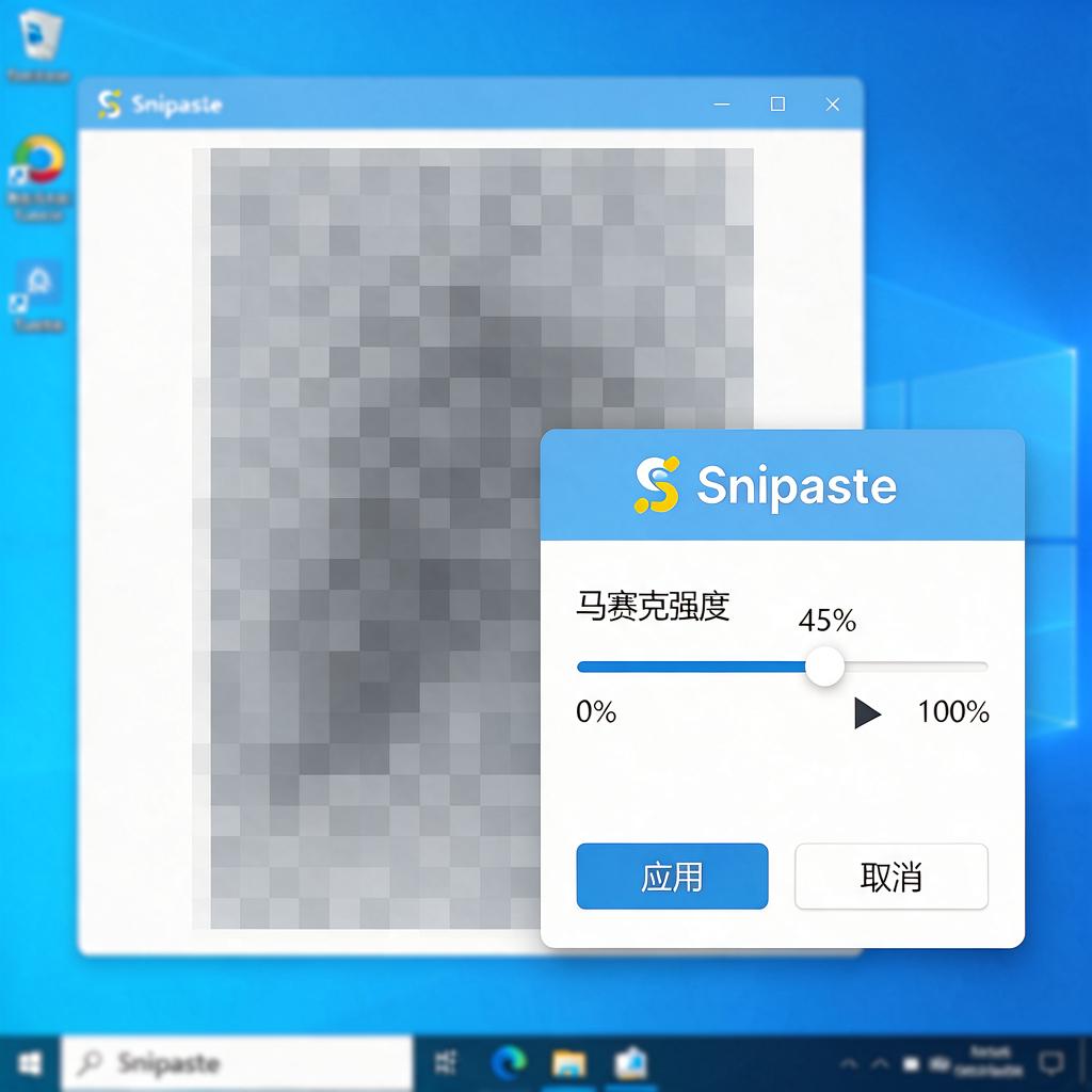 Snipaste如何调节马赛克强度以达到最佳效果？