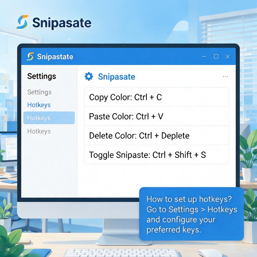 Snipaste取色器快捷键如何设置与使用?
