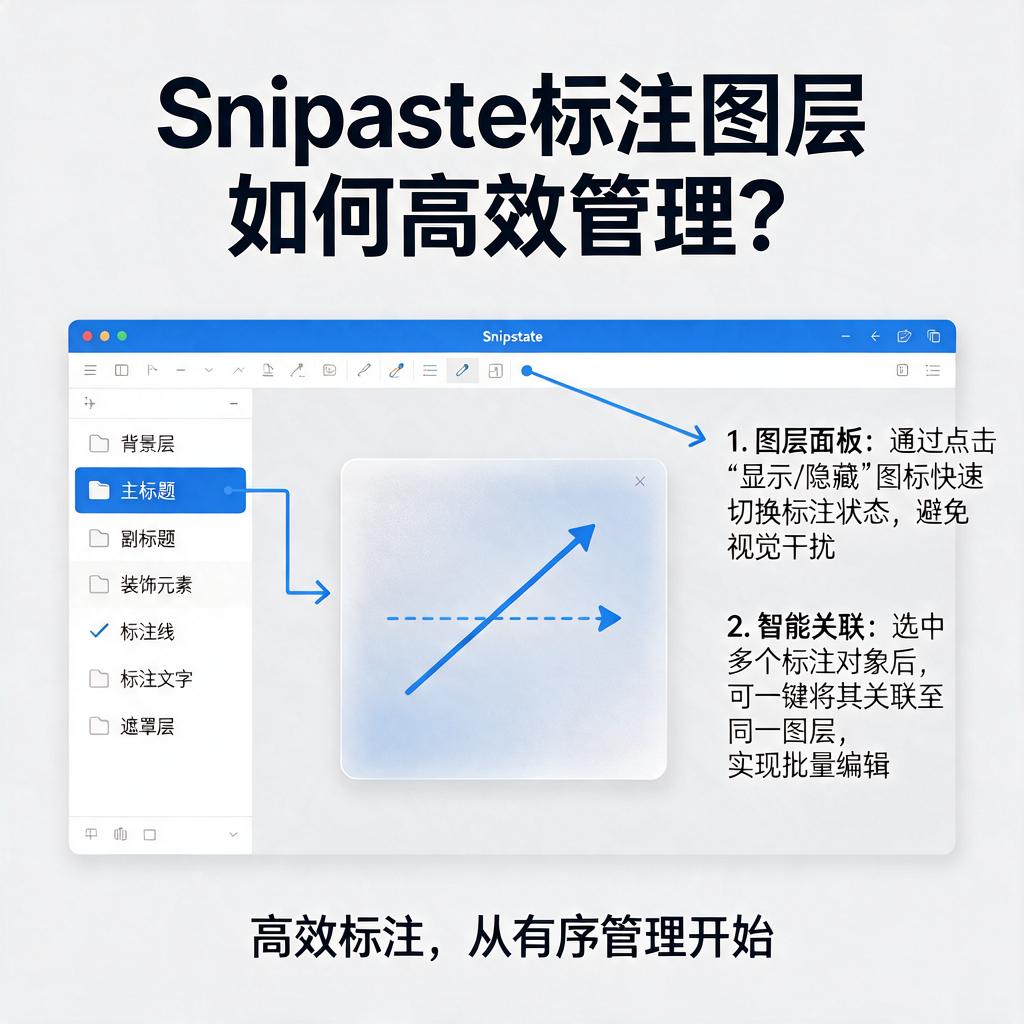 Snipaste标注图层如何高效管理?