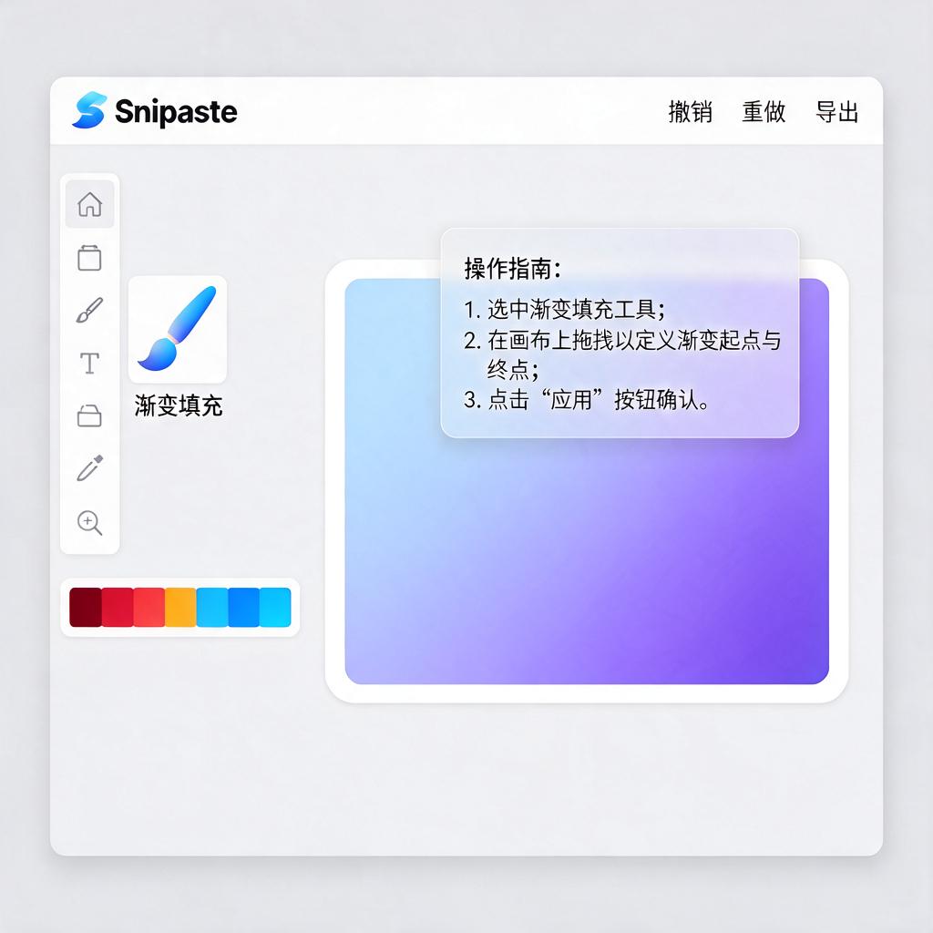 Snipaste标注渐变填充怎么操作?