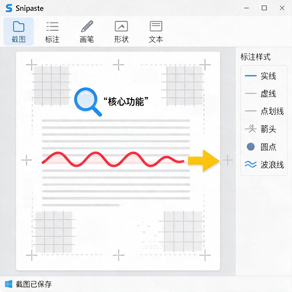 Snipaste如何实现标注纹理效果?