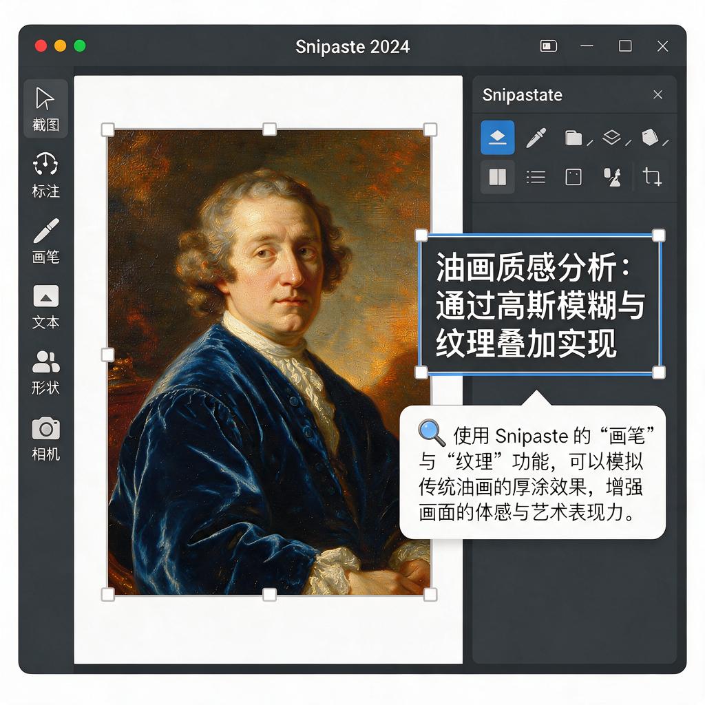 Snipaste如何实现油画效果标注?