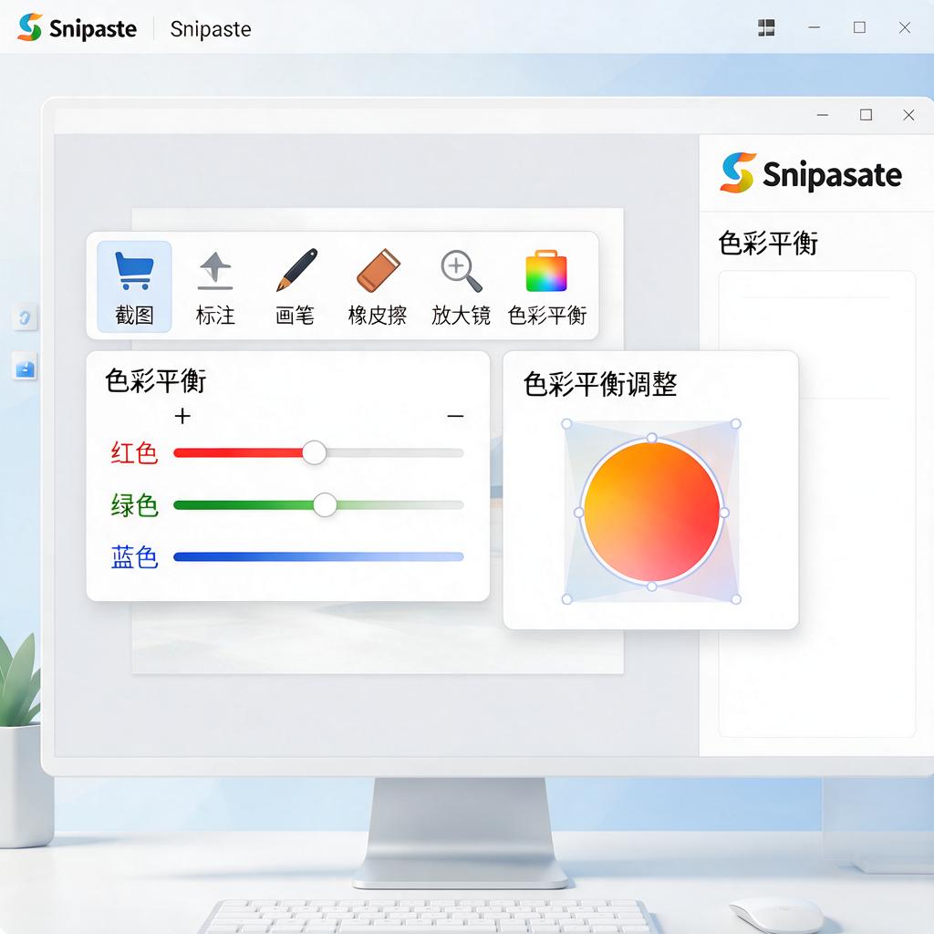 Snipaste标注色彩平衡怎么调整？
